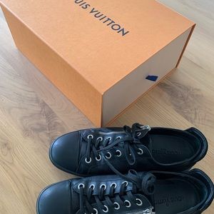 Louis Vuitton black damier carbone zipper mens shoes size 9us 7.5 LV